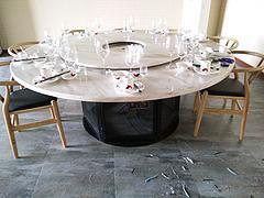 個性定制餐廳大理石餐桌椅廠家推薦 上等大理石火鍋桌選購指南